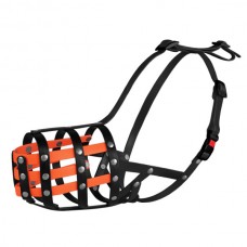 Намордник Barksi водовідштовхуючий біотановий Доберман, вівчарка велика чорно-помаранчевий (4904/Т) 