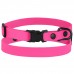 Нашийник для собак дрібних порід Bronzedog Surf Пластикова Пряжка Водовідштовхувальний із Захисним Полімерним Покриттям Рожевий  XS(44/6137/Т) 