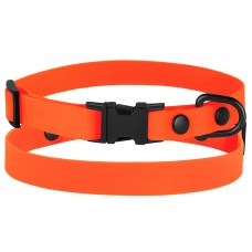 Нашийник для Собак Дрібних Порід BronzeDog Surf Металева Пряжка Водовідштовхуючий із Захисним Полімерним Покриттям Помаранчевий  XS(45/6134/Т) 
