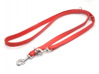Повідець-перестібка регульований для собак Zoo-hunt шкіряний П 2,3 / 200 см червоний Повідець-перестібка регульований для собак Zoo-hunt шкіряний П 2,3 / 200 см червоний