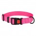 Нашийник для Собак BronzeDog Active Нейлоновий зі Світловідбиттям та Пластиковою Пряжкою Рожевий  L(52/1306/Т) 