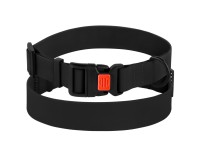 Нашийник для Собак BronzeDog Surf Водовідштовхуючий із Захисним Полімерним Покриттям та Пластиковою Пряжкою Чорний  XL(53/6131/Т) 