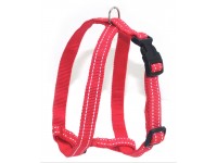 Шлея для собак Zoo-hunt світловідбиваюча Неон 2,5 червона 