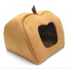 Будка яблуко для котів і собак Zoo-hunt Мрія коричневий №1 40х40х37 см 