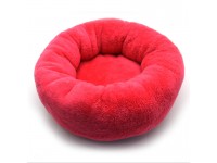 Лежак круглий для собак і котів Комфорт рожевий №2 54х14 см 