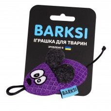 Іграшка для Котів Barksi Мишка з дзвіночком 8 х 4 см Фіолетова (3432) 