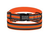 Нашийник для Собак BronzeDog Mesh з Металевою Пряжкою Помаранчевий XL(66/1604/Т) Нашийник для Собак BronzeDog Mesh з Металевою Пряжкою Помаранчевий XL(66/1604/Т)