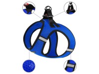 Шлея для собак Bronzedog Mesh Vest 3D сітка Синя  2XS(83202/Т) 