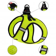 Шлея для собак Bronzedog Mesh Vest 3D сітка Лимонна  L(83605/Т) 