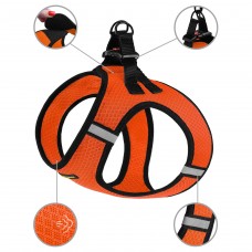 Шлея для собак Bronzedog Mesh Vest 3D сітка Помаранчева  2XS(83204/Т) 