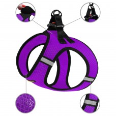 Шлея для собак Bronzedog Mesh Vest 3D сітка Фіолетова  S(83407/Т) 