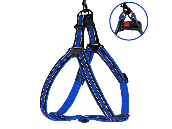 Шлея для Собак BronzeDog Mesh Стандарт Синя L(82202/Т) Шлея для Собак BronzeDog Mesh Стандарт Синя L(82202/Т)