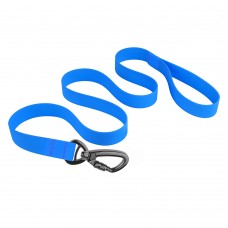 Повідець для собак Bronzedog Surf Водовідштовхувальний із Захисним Полімерним Покриттям 3 м Блакитний  L(3062/6132) 