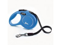 Рулетка-повідець для собак Flexi New Classic XS стрічка 3м 12 кг синій 