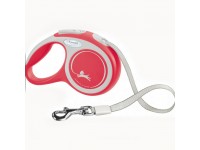 Рулетка-повідець для собак Flexi New Comfort S стрічка 5 м 15 кг червоний 