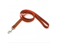 Повідець для собак та котів з капрону ПКЛ Тренд 2 см 120 см Zoo-hunt помаранчевий 