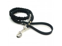 Повідець для собак Zoo-hunt плетений ПП 1,0 см 2 плетіння 110 см чорний 