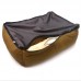 Лежак для собак та котів Zoo-hunt Екко прямокутний коричневий №1 40х50х19 см