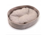 Лежак для котів та собак Zoo-hunt з фетра Емілі бежевий №1 30х40х9 см