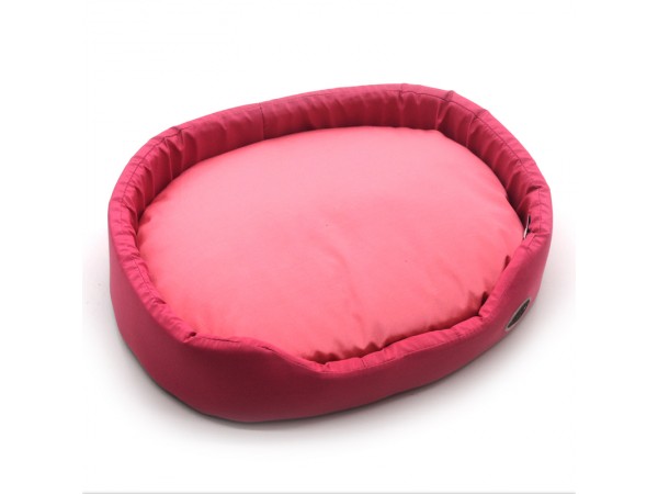 Лежак для котів і собак Zoo-hunt Рекс рожевий №1 320х430х125 мм