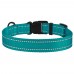 Нашийник для Собак BronzeDog Active Нейлоновий зі Світловідбиттям та Пластиковою Пряжкою Бірюзовий  L(52/1225/Т) 