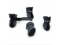 Черевички для собак та котів Zoo-hunt Фліс сірі міні 3х4х7,5 см