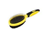 Щітка Масажна Bronzedog Двостороння з кутовими зубами 20,5 х 5,5 см  S( HSAF-S) 