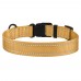 Нашийник для Собак BronzeDog Active Нейлоновий зі Світловідбиттям та Пластиковою Пряжкою Золотистий  M(51/1226/Т) 