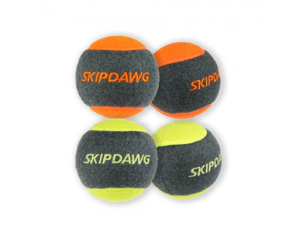 Іграшка для Собак Тенісний М'яч з Піщалкою SKIPDAWG 4 шт 6,4 см 