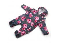 Комбінезон MAŁGOSIA демісезонний Florа для немовлят сірий Комбінезон MAŁGOSIA демісезонний Florа для немовлят сірий