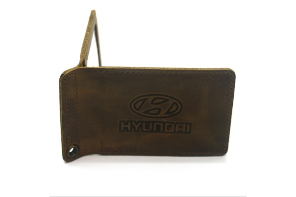 Обкладинка для водійських документів Hyundai Zoo-hunt шкіра Крейзі 1061 оливкова 