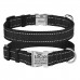Нашийник для Собак BronzeDog Active Нейлоновий зі Світловідбиттям та Металевою Пряжкою Чорний  S(32/1301/Т) 