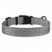 Нашийник для Собак BronzeDog Active Нейлоновий зі Світловідбиттям та Пластиковою Пряжкою Сірий  S(50/1311/Т) 