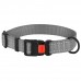 Нашийник для Собак BronzeDog Active Нейлоновий зі Світловідбиттям та Пластиковою Пряжкою Сірий  S(50/1311/Т) 