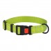 Нашийник для Собак BronzeDog Active Нейлоновий зі Світловідбиттям та Пластиковою Пряжкою Салатовий  S(50/1305/Т) 
