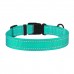 Нашийник для Собак BronzeDog Active Нейлоновий зі Світловідбиттям та Пластиковою Пряжкою Ментоловий  M(51/1308/Т) 