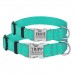 Нашийник для Собак BronzeDog Active Нейлоновий зі Світловідбиттям та Металевою Пряжкою Ментоловий  XL(38/1308/Т) 