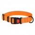 Нашийник для Собак BronzeDog Active Нейлоновий зі Світловідбиттям та Пластиковою Пряжкою Помаранчевий  S(50/1304/Т) 