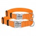 Нашийник для Собак BronzeDog Active Нейлоновий зі Світловідбиттям та Металевою Пряжкою Помаранчевий  S(32/1304/Т) 