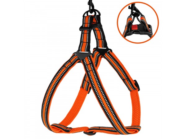 Шлея для Собак BronzeDog Mesh Стандарт Помаранчевий L(82204/Т) Шлея для Собак BronzeDog Mesh Стандарт Помаранчевий L(82204/Т)