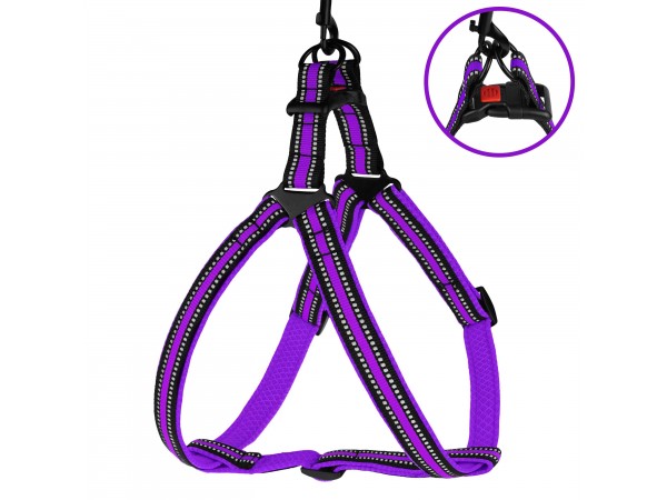 Шлея для Собак BronzeDog Mesh Стандарт Фіолетовий L(82207/Т) Шлея для Собак BronzeDog Mesh Стандарт Фіолетовий L(82207/Т)