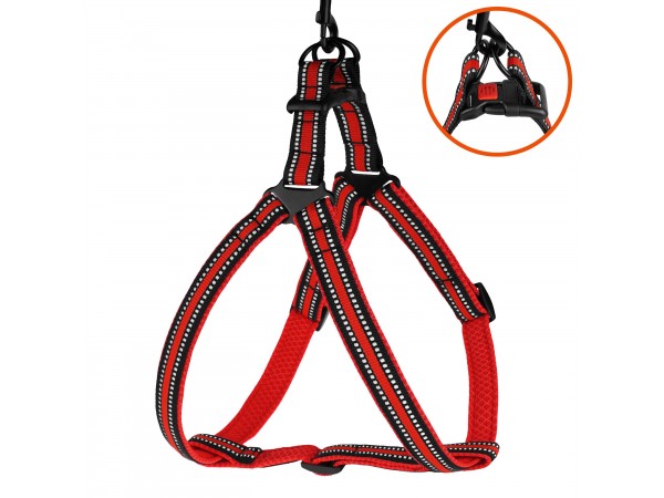 Шлея для Собак BronzeDog Mesh Стандарт Червоний L(82203/Т) Шлея для Собак BronzeDog Mesh Стандарт Червоний L(82203/Т)