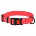 Нашийник для Собак BronzeDog Active Нейлоновий зі Світловідбиттям та Пластиковою Пряжкою Кораловий  L(52/1224/Т) 