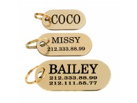 Адресник для Собак BronzeDog з Латуні Овальний L(90062) Адресник для Собак BronzeDog з Латуні Овальний L(90062)