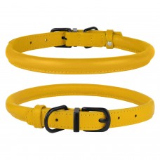 Нашийник для Собак Круглий Шкіряний BronzeDog Premium з Металевою Фурнітурою Гірчичний XS(00328/Т) Нашийник для Собак Круглий Шкіряний BronzeDog Premium з Металевою Фурнітурою Гірчичний XS(00328/Т)