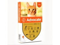 Краплі Bayer від бліх та кліщів для котів Advocate до 4 кг та тхорів 1 піпетка