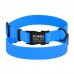 Нашийник для Собак BronzeDog Surf Водовідштовхуючий із Захисним Полімерним Покриттям та Металевою Пряжкою Блакитний  S(46/6132/Т) 