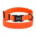 Нашийник для Собак BronzeDog Surf Водовідштовхуючий із Захисним Полімерним Покриттям та Металевою Пряжкою Помаранчевий  L(48/6134/Т) 