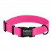 Нашийник для Собак BronzeDog Surf Водовідштовхуючий із Захисним Полімерним Покриттям та Металевою Пряжкою Рожевий  S(46/6137/Т) 