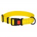 Нашийник для Собак BronzeDog Active Нейлоновий зі Світловідбиттям та Пластиковою Пряжкою Жовтий  S(50/1228/Т) 